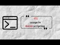 IFS in Bash Scripting Internal Field Separator