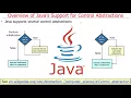 Overview of Java s Support for Object-Oriented Data and Control Abstraction part 2