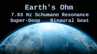 Earth S Ohm 7 83 Hz Deep Theta Binaural Beat Schumann Resonance For 12 Hours 