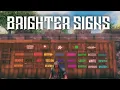 Some Valheim Signs with Color are Visible at Night Without Light
