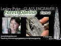 Glass Engraving Trees Crystal Obelisk - hand engraved glass Trees PART TWO The Owl and The Pussycat