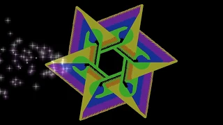 Shuriken Fireworks Drawing with Python