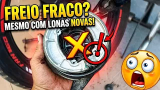 Fan160 com freio traseiro fraco mesmo com lonas novas RESOLVIDO 