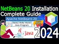 How to install NetBeans IDE 20 on Windows 11 64 bit 2024 Update JDK 21 Complete guide