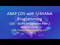 BOPF CDS Integration part 2 Using BOPF in with Fiori Smart Filter App