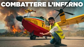DENTRO L'AEREO FOLLE CHE SPEGNE GLI INCENDI: IL CANADAIR