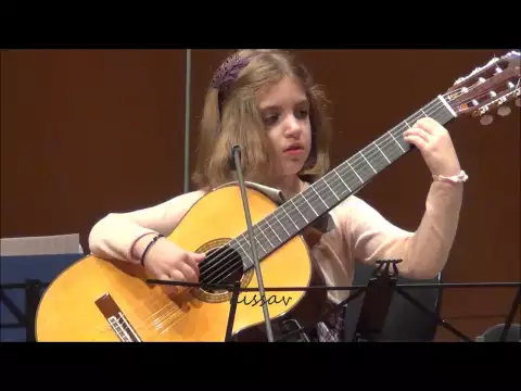 Download MP3 Amazing 7-Year-Old girl Guitarist - Konstantina Andritsou performs @ Megaro (Athens) HD