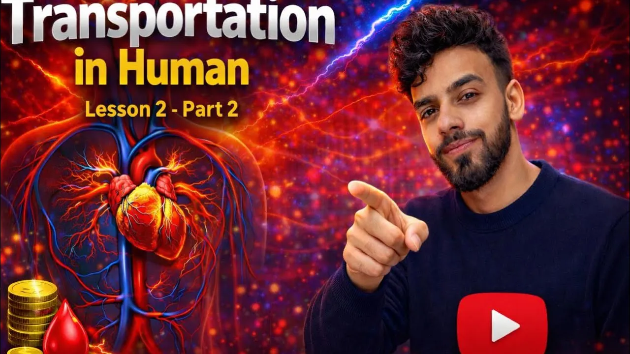 شرح Integrated Science Lesson  2 أولى ثانوي 2026 |  part 2 transportation in human 🔥🔥