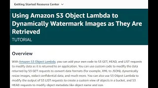 Tutorial S3 Object Lambda