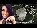 How to make military DOG TAGS