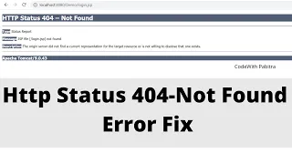 Http status 404-Not Found Error Fix Http Status 404 - Error Solved in Servlet JSP