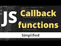 Callback functions in Javascript Node js