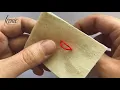 How to sew a thread loop
