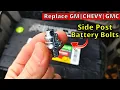 How To Replace Battery Side Post Terminal Bolts on GM Chevy Chevrolet Vehicles