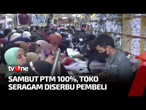 Sambut PTM 100 Persen, Toko Seragam Diserbu Pembeli