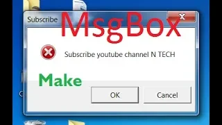 How to make message box vbs using notepad