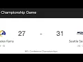 Gridiron Heights Rams Playoff eliminations