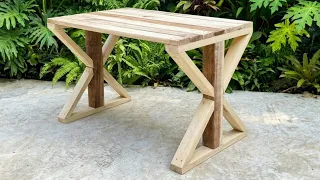 Minimalist and Elegant Wooden Table Design | Amazing Woodworking Project Step by Step