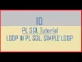 Tutorial 10 LOOP in Oracle SIMPLE LOOP Explained