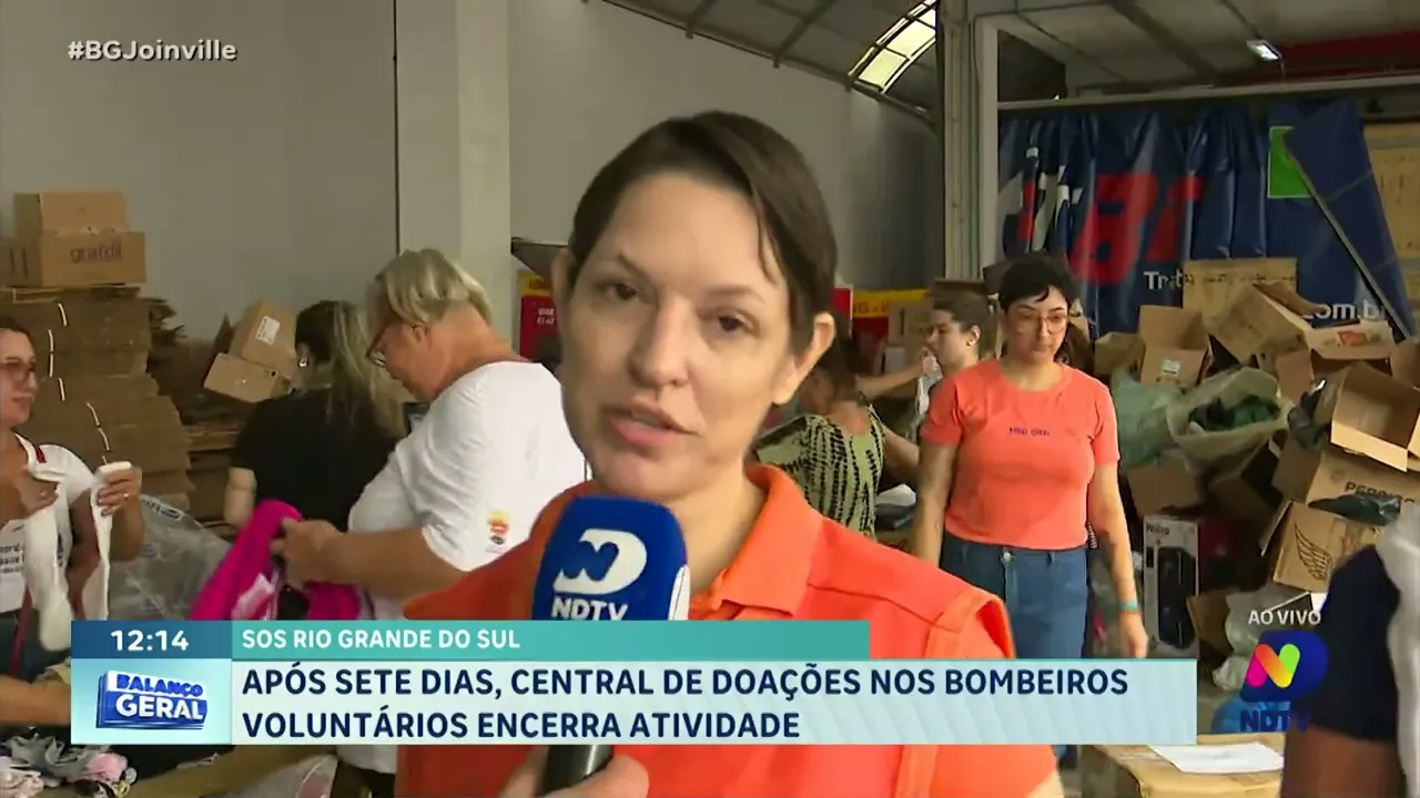 SOS Rio Grande do Sul: central de doações nos Bombeiros Voluntários encerra atividades