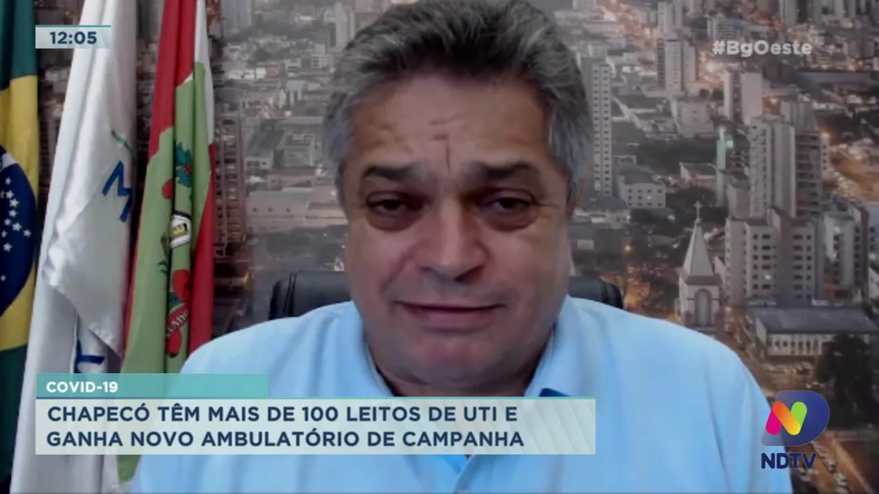 Covid-19: Chapecó têm mais de 100 leitos de UTI e ganha novo ambulatório de campanha