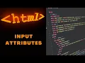 23 HTML Input Attributes
