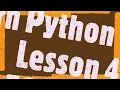 Python Lesson 4 For loop