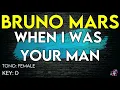 Download Lagu Bruno Mars - When I Was Your Man - Karaoke Instrumental - Female