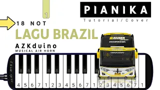 pianika telolet basuri lagu brazil tutorial pianika
