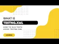 What is testng xml file How to run test cases using testng xml