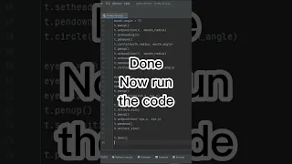 Draw Smiley face in python turtle turtle graphics