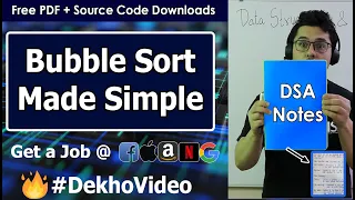 Bubble Sort Algorithm in Hindi
