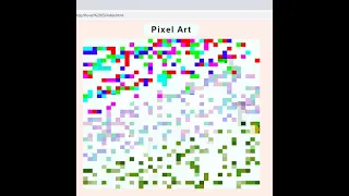 Pixel art in CSS HTML JavaScript