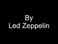 Led Zeppelin -Tangerine - Lyrics