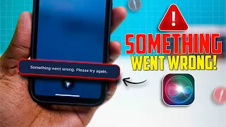 How To Fix Siri Something Went Wrong Please Try Again On IPhone  How To Fix Siri Something Went Wrong Please Try Again On IPhone