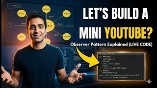 What is Observer Pattern in Low Level Design Live Coding System Design Crash Course - 3