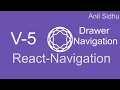 React Navigation 5 tutorial Drawer Navigation