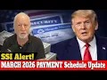 PAYMENT ALERT March 2026 Calendar Social Security SSI and Key Dates