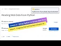 using python to access web data week 4 assignment Python for Everybody Specialization