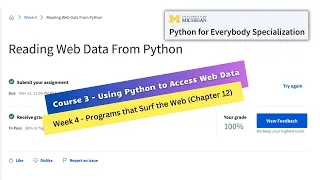 using python to access web data week 4 assignment Python for Everybody Specialization