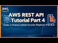 AWS REST API Tutorial Part 4 Create Deploy Lambda Function Beginner-Friendly