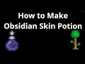 How to Make Obsidian Skin Potion in Terraria - Step by Step