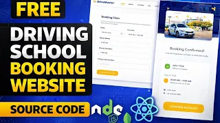 How to Create a Driving School Booking Website React Node MongoDB Free Source Code