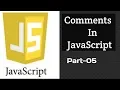 JavaScript Tutorial In Hindi Comments In JavaScript Part-05