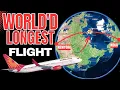 World Longest Flight AI101 Delhi DEL to New York JFK Flight Routes