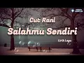 Download Lagu Salahmu Sendiri - Cut Rani (Lirik Lagu)
