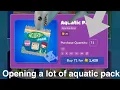 Opening a lot of Aquatic pack in blooket