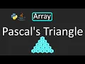 LeetCode - 118 Pascal s Triangle Elements Array Python Java