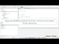 Apache NetBeans IDE 21 Tutorial - Short Cut to insert final keyword
