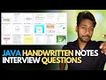 Java Handwritten Notes Interview Questions CheatSheet Spring Boot Hibernate Resources